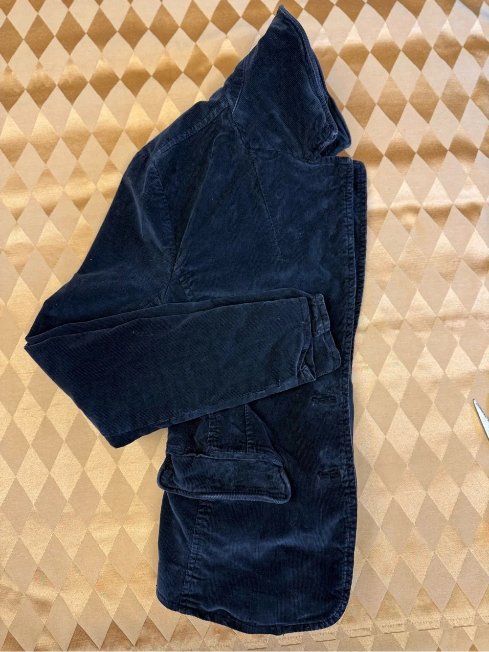 Free People Black Corduroy Tailored Blazer Jacket - Size XS